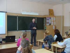 Председатель Костромского областного отделения "Общее дело" в школе 31 Кострома