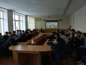 Лекция в Казанском автотранспортном техникуме.