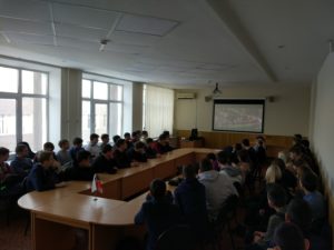 Лекция в Казанском автотранспортном техникуме.