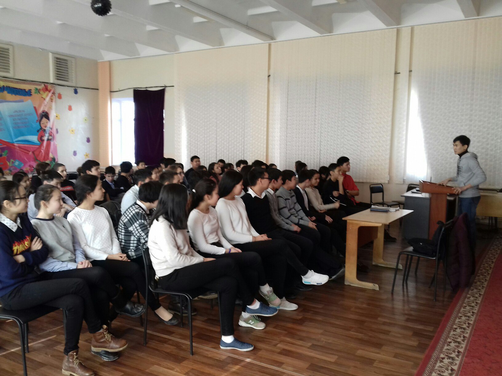 Общее дело в школе №12 города Элисты республики Калмыкии