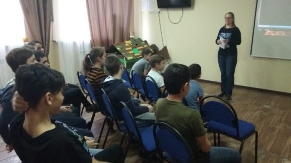 Занятие в Волгоградском областном социально-реабилитационном центре для несовершеннолетних