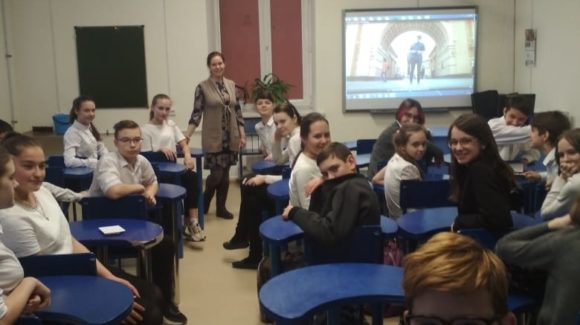 Два интерактивных занятия с учениками средней школы №43 Ростова-на-Дону