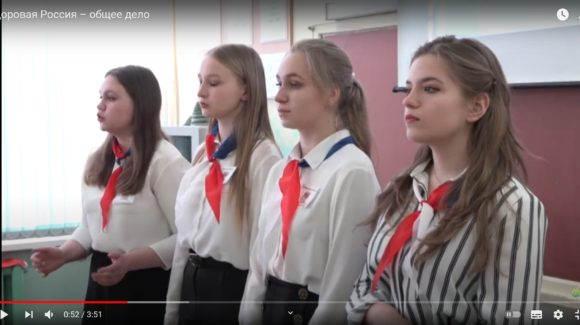 Добровольцы Голицинской школы №1 на Одинцовском телевидении