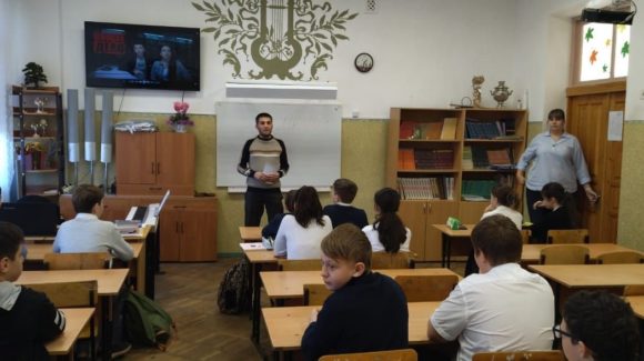 Занятия «Общего Дела» в школе №85 станицы Старокорсунская