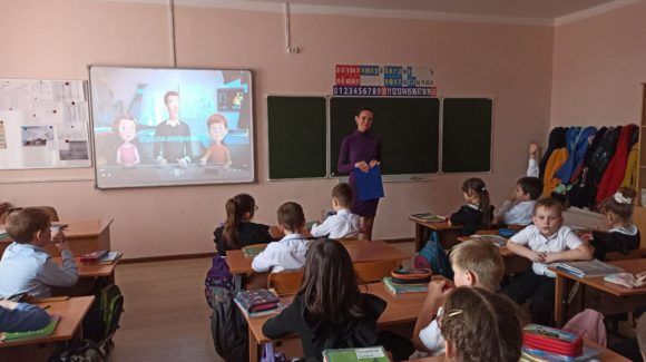 Урок о вреде алкоголя в школе №21 села Красносельское